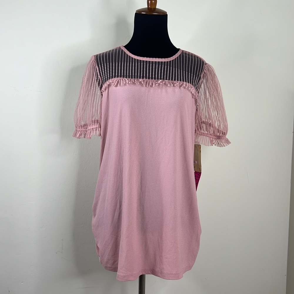 SWEET WANDERER Pink Maternity Blouse M